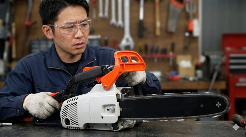 ソーチェーンが勝手に回り止まらない時