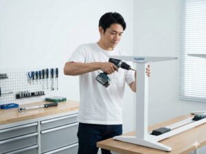 FlexiSpot組立の電動ドライバーのトルク設定と失敗しない工具選び