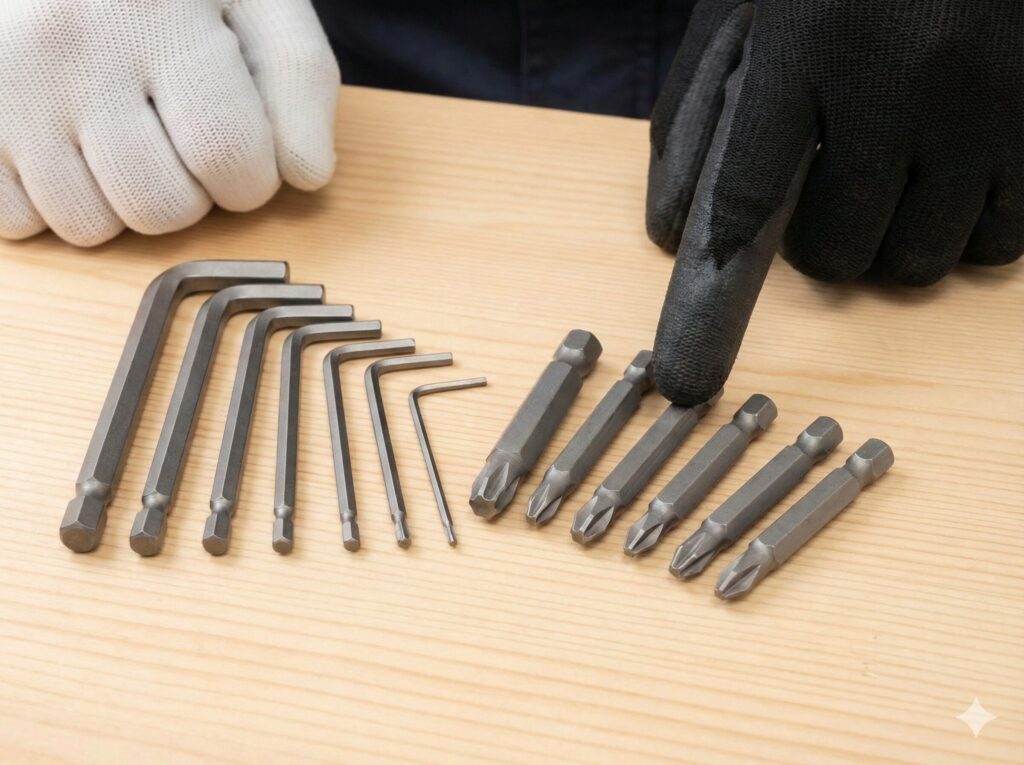 必須の六角ビットとポジドライブの規格