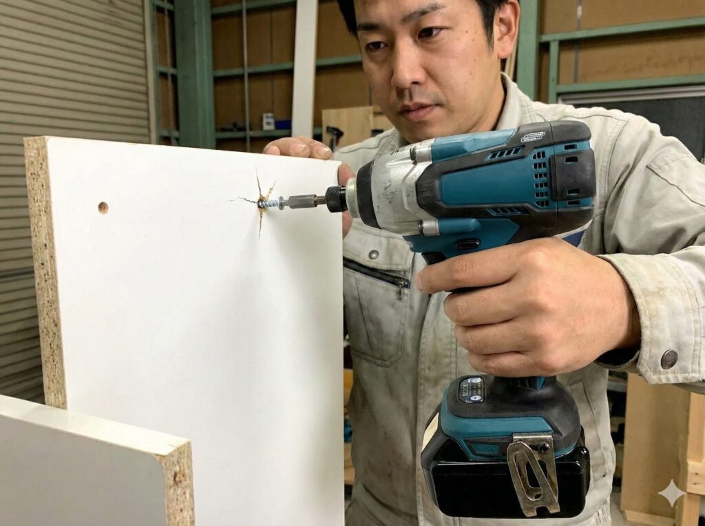 マキタのインパクトはIKEA家具に強すぎ？