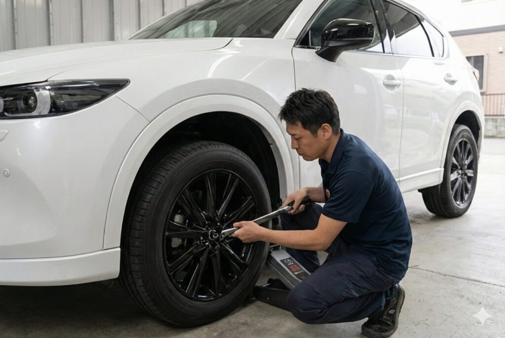 締め付けトルク厳守！安全なタイヤ交換の手順