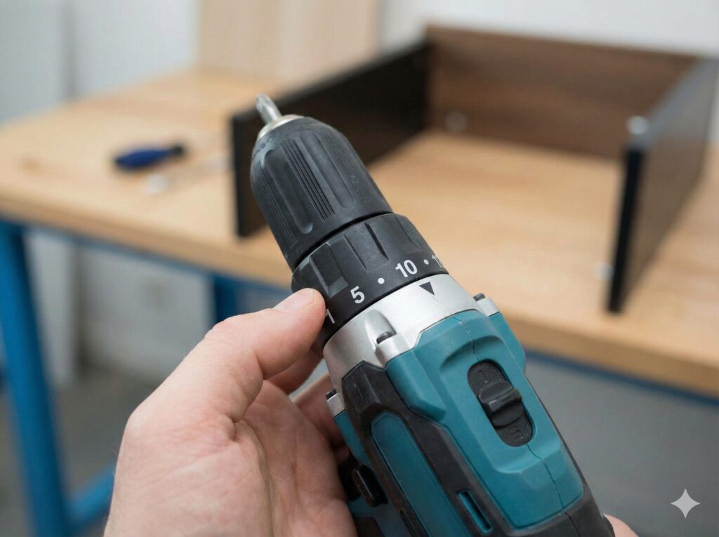 ドリルドライバーのクラッチ設定