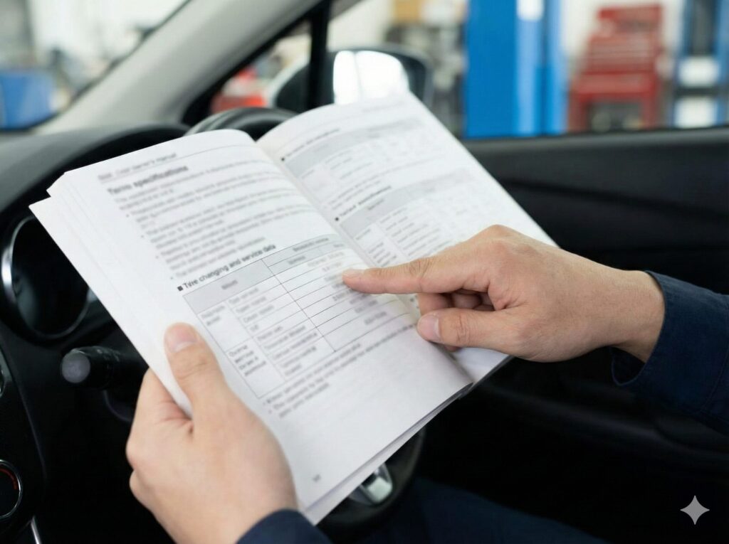 適合車種を確認するための規定トルクの調べ方