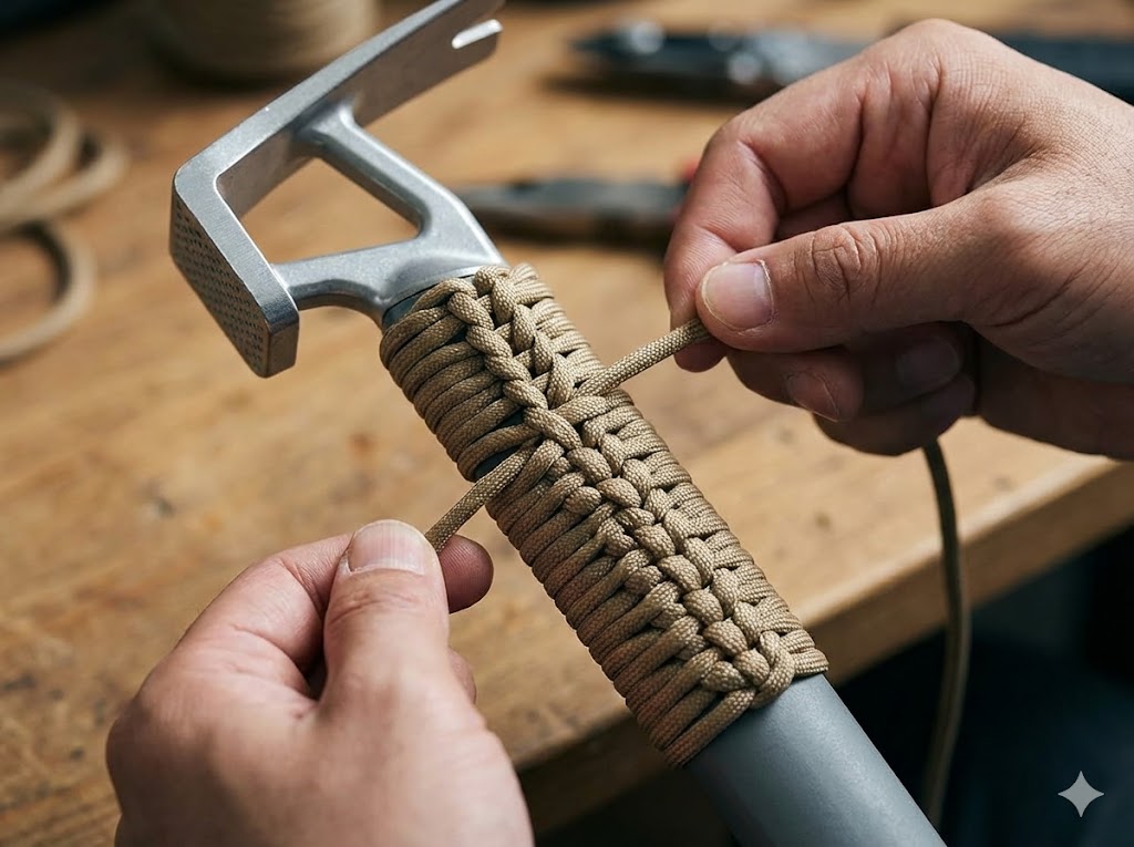 パラコードの巻き方でカスタムする