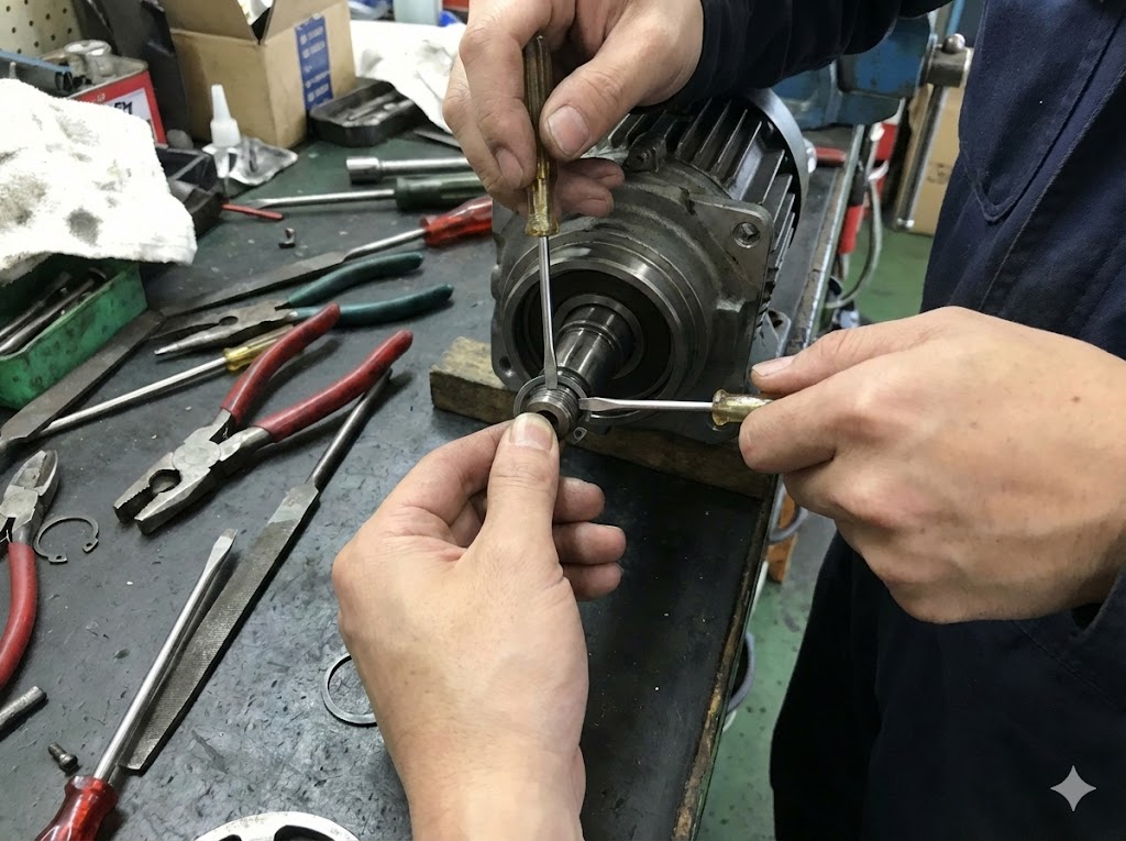 Cリングプライヤーを代用する道具と外し方