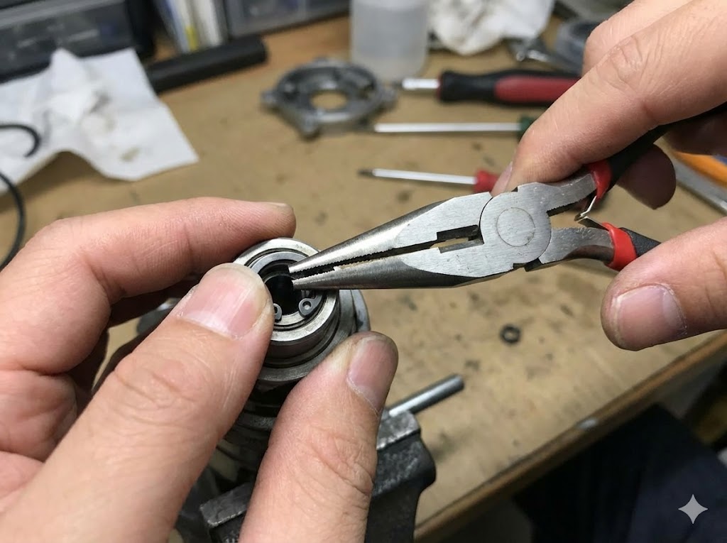 Cリングプライヤーをダイソー商品で代用する技