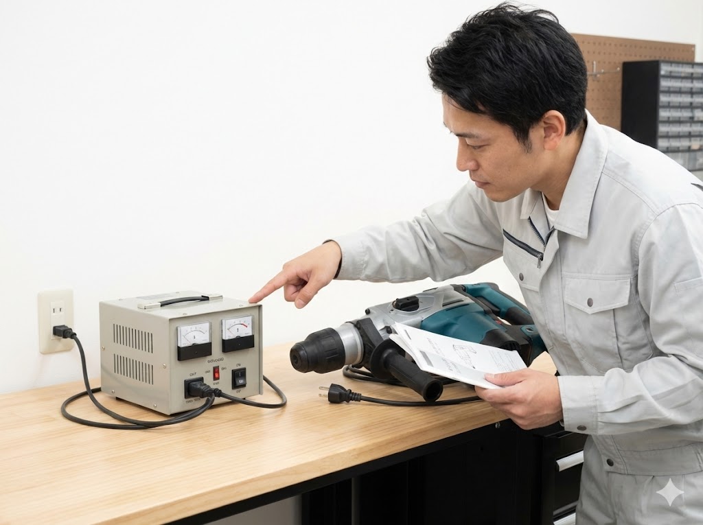 220V電動工具の110V改造に代わる安全策