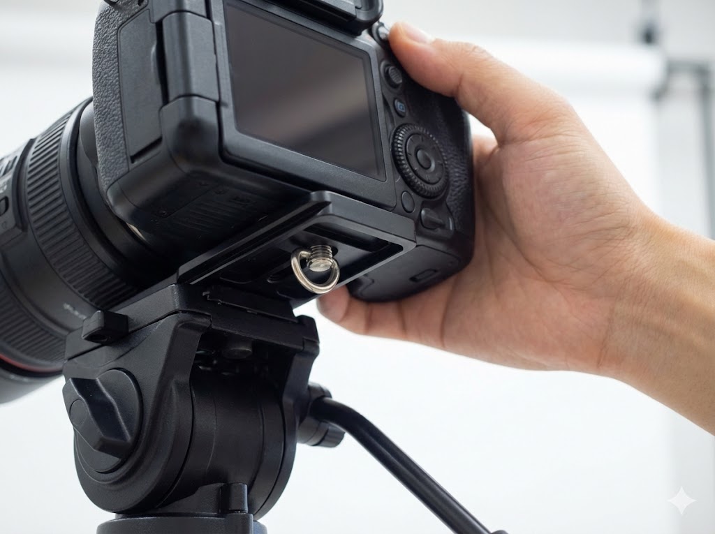 クイックリリースプレートで三脚固定をツールレス化する