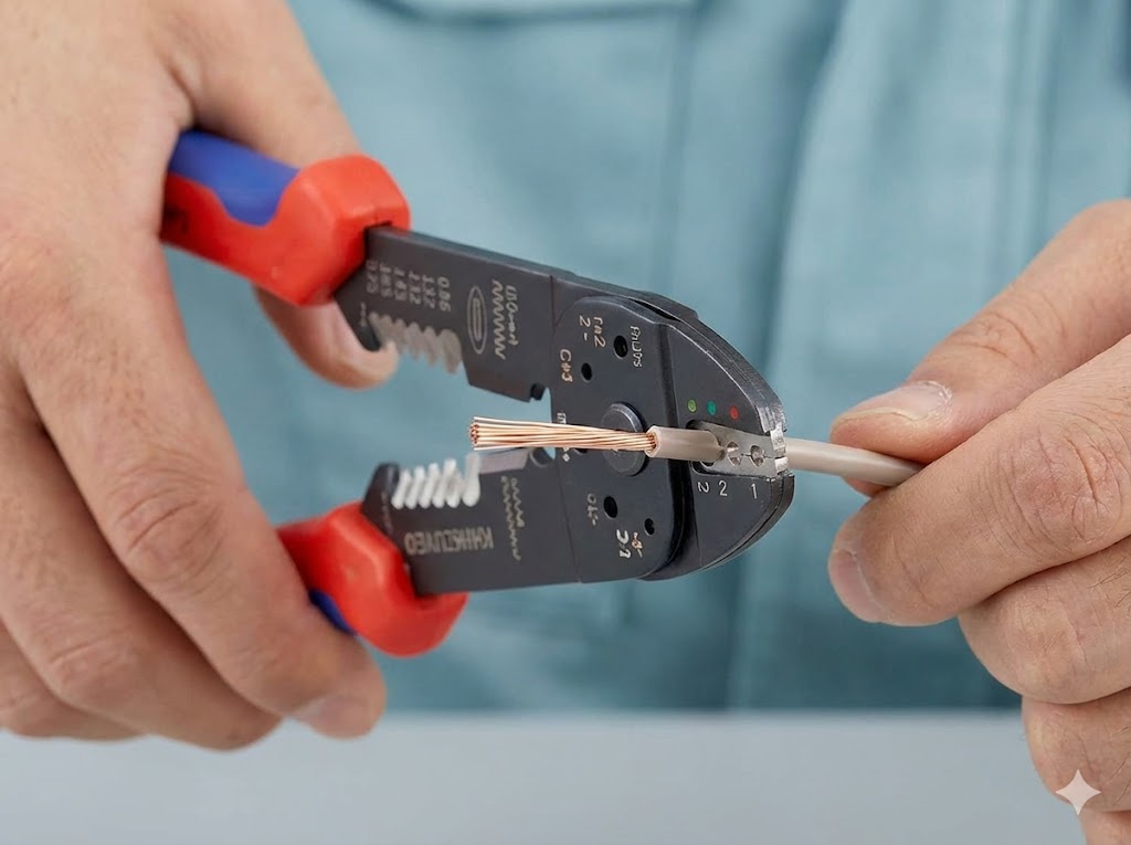 芯線を守る被覆剥きの最適化