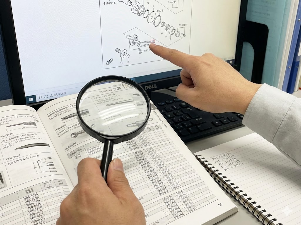 スナップオン同等品の品番の探し方