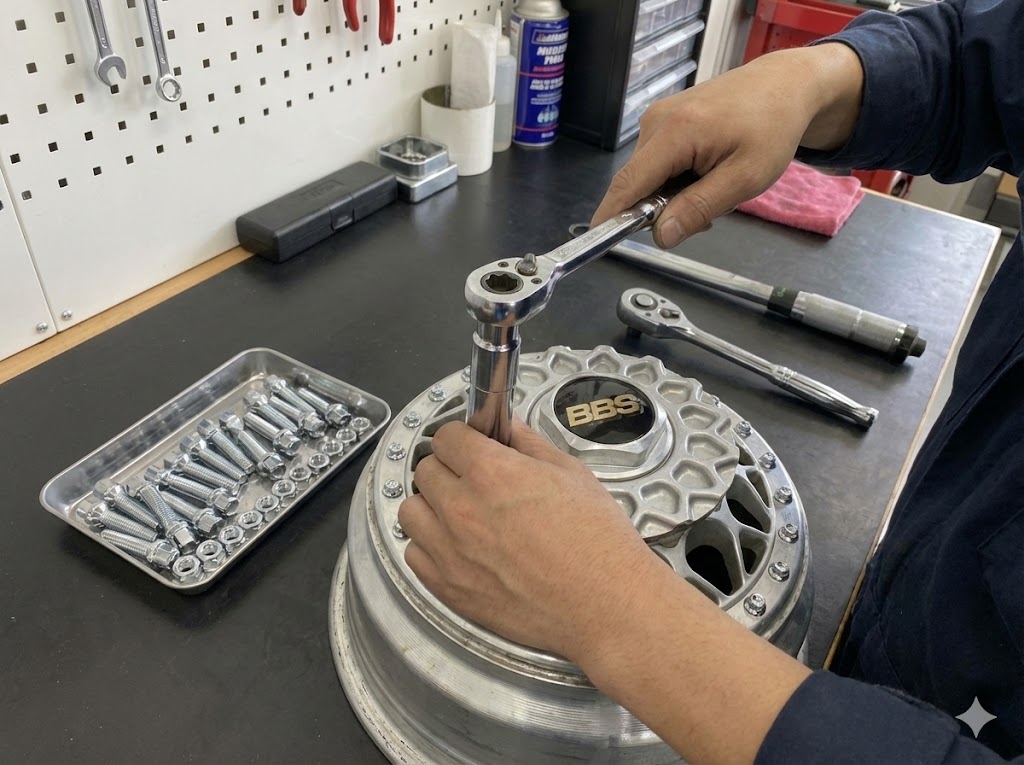 BBSのピアスボルト交換と工具の活用