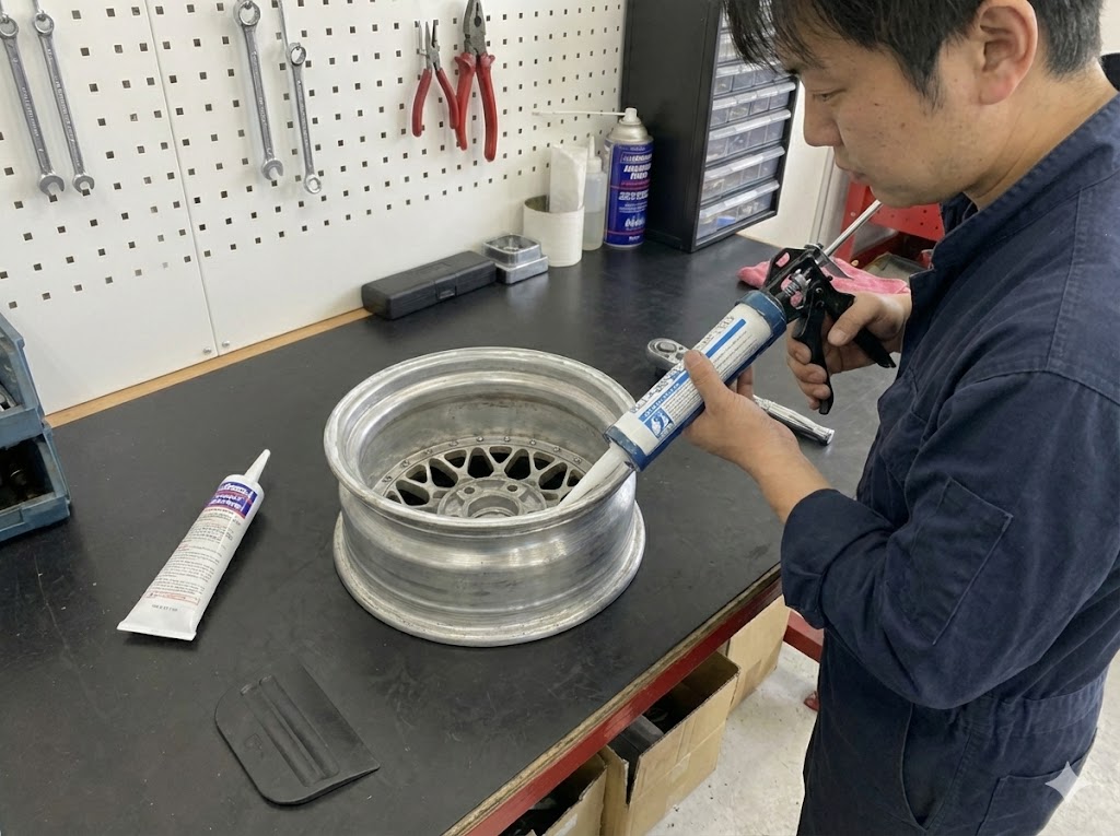 コーキング処理とエア漏れ防止対策