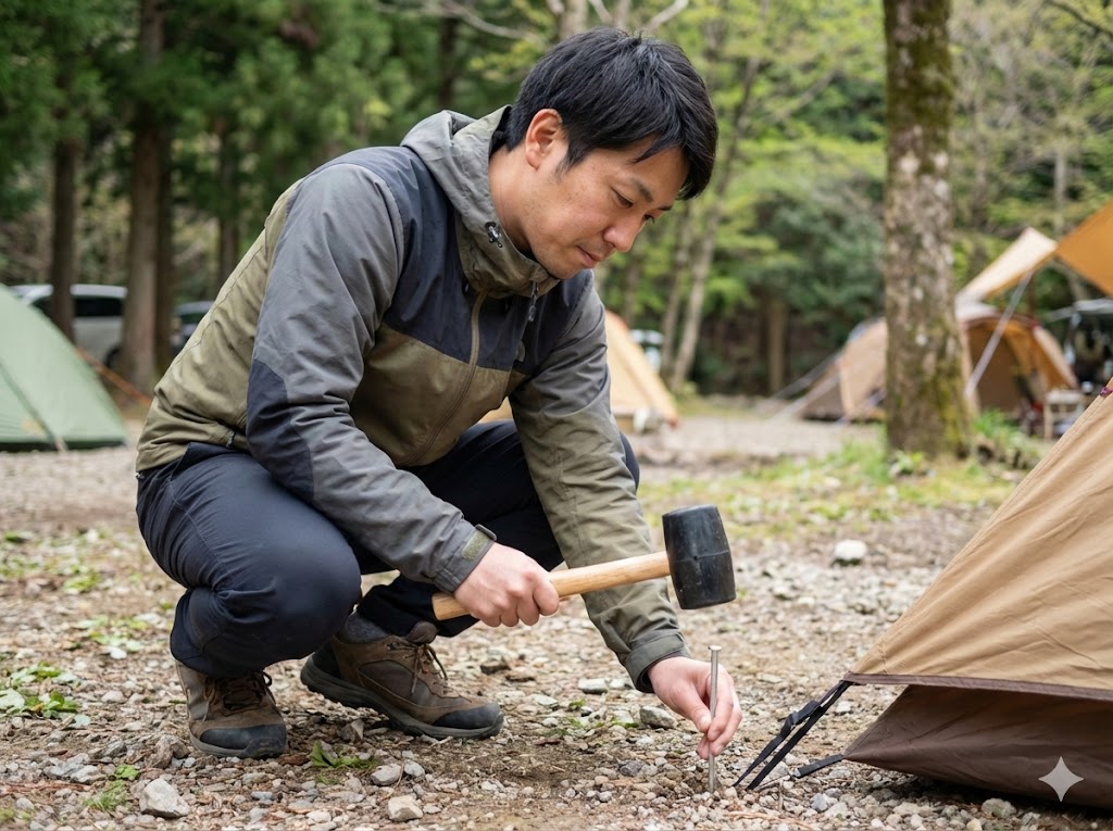 100均ハンマーでキャンプは可能か徹底検証