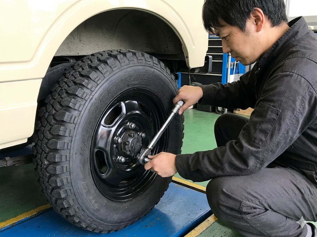 Uボルトの交互締めと規定値