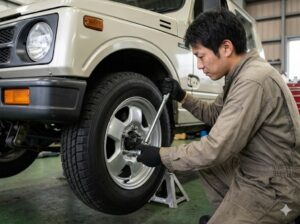 ジムニーJA11整備ガイド：トルクレンチで守る足回りとエンジン