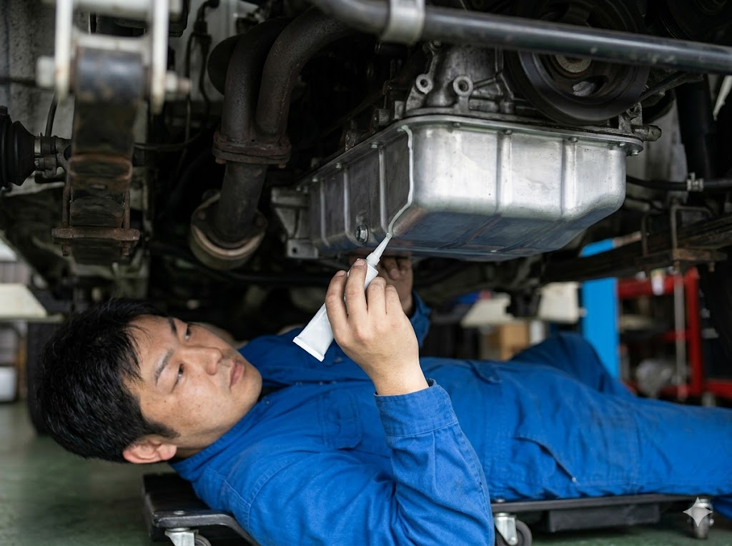 オイルパンの確実なシーリング